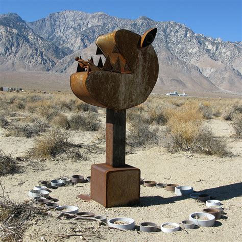 metal running houses statue highway 101 california|Olancha Sculpture Garden .